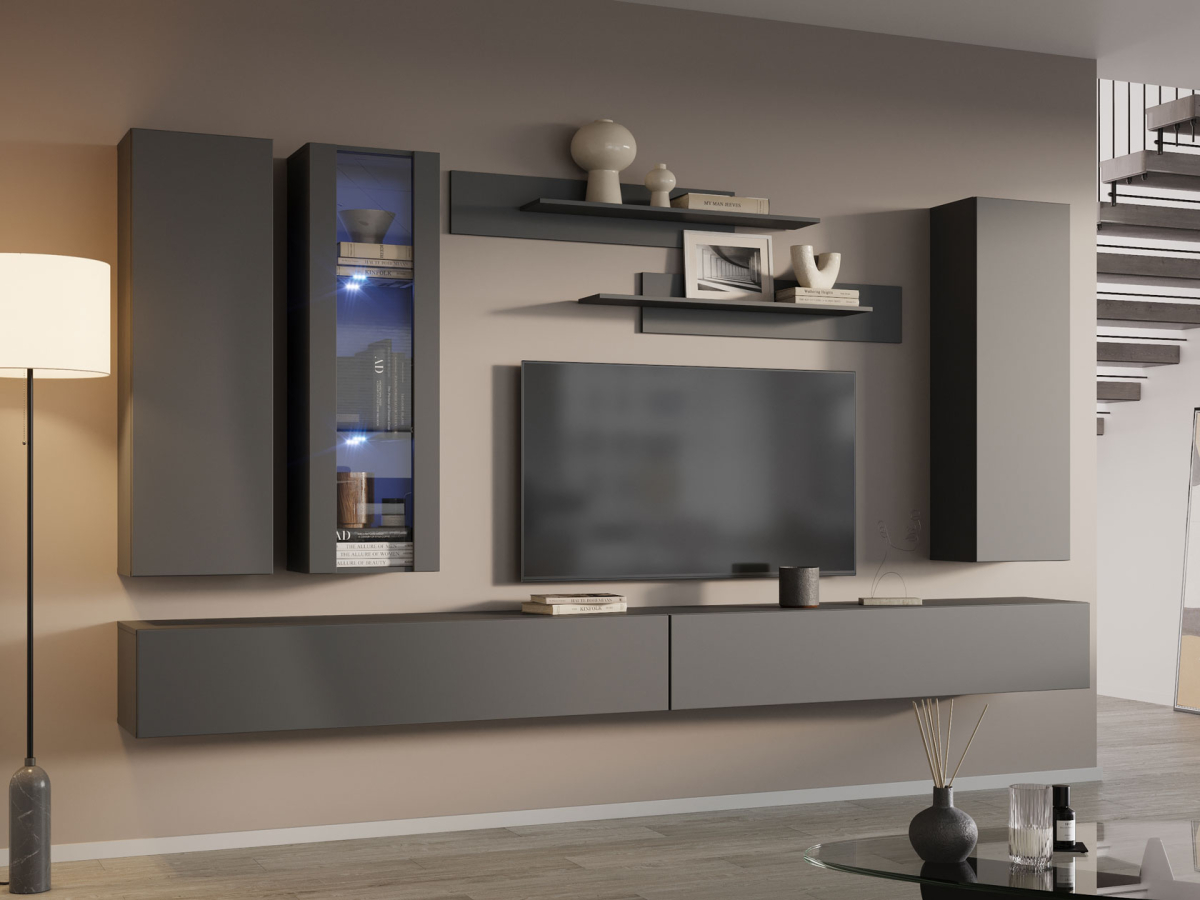 

Гостиная Первый Мебельный Поинт Серый графит, Поинт 54295