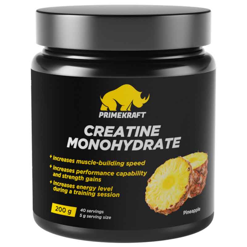 Креатин Prime Kraft Creatine Monohydrate 200 грамм вкус ананас