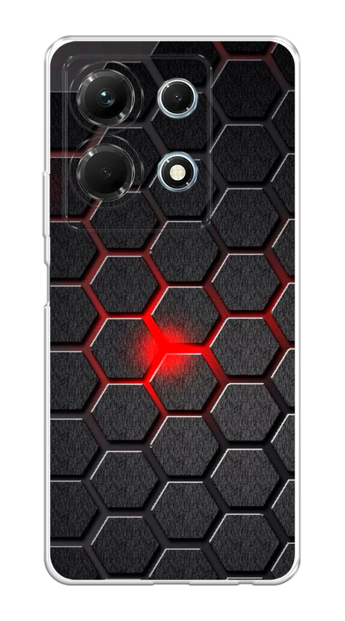 

Чехол на Infinix Note 30 4G "Соты красные", Красный;черный;серый, 3104650-3