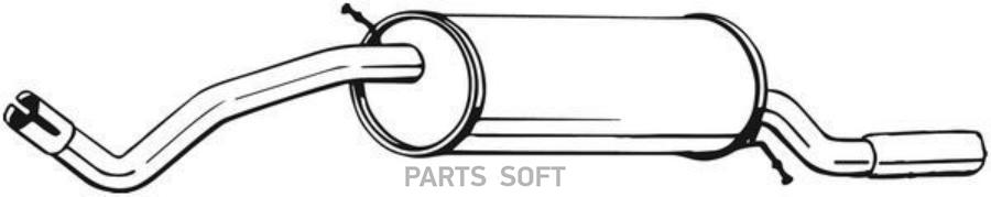 

279-495 Глушитель Основной Задний Vw Polo V 1.4/1.6 09-14 Bosal-Oris 279495