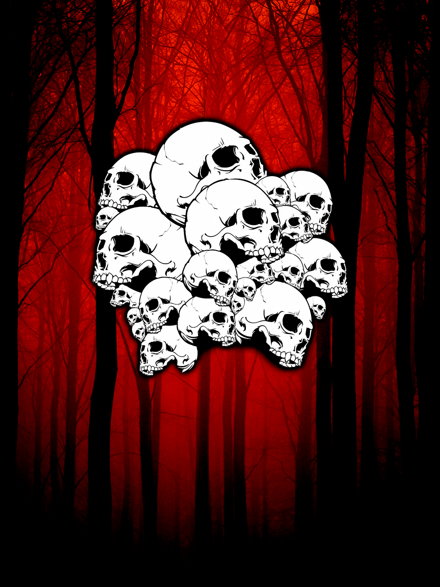 

Постер DRABS А3 Skulls and forest