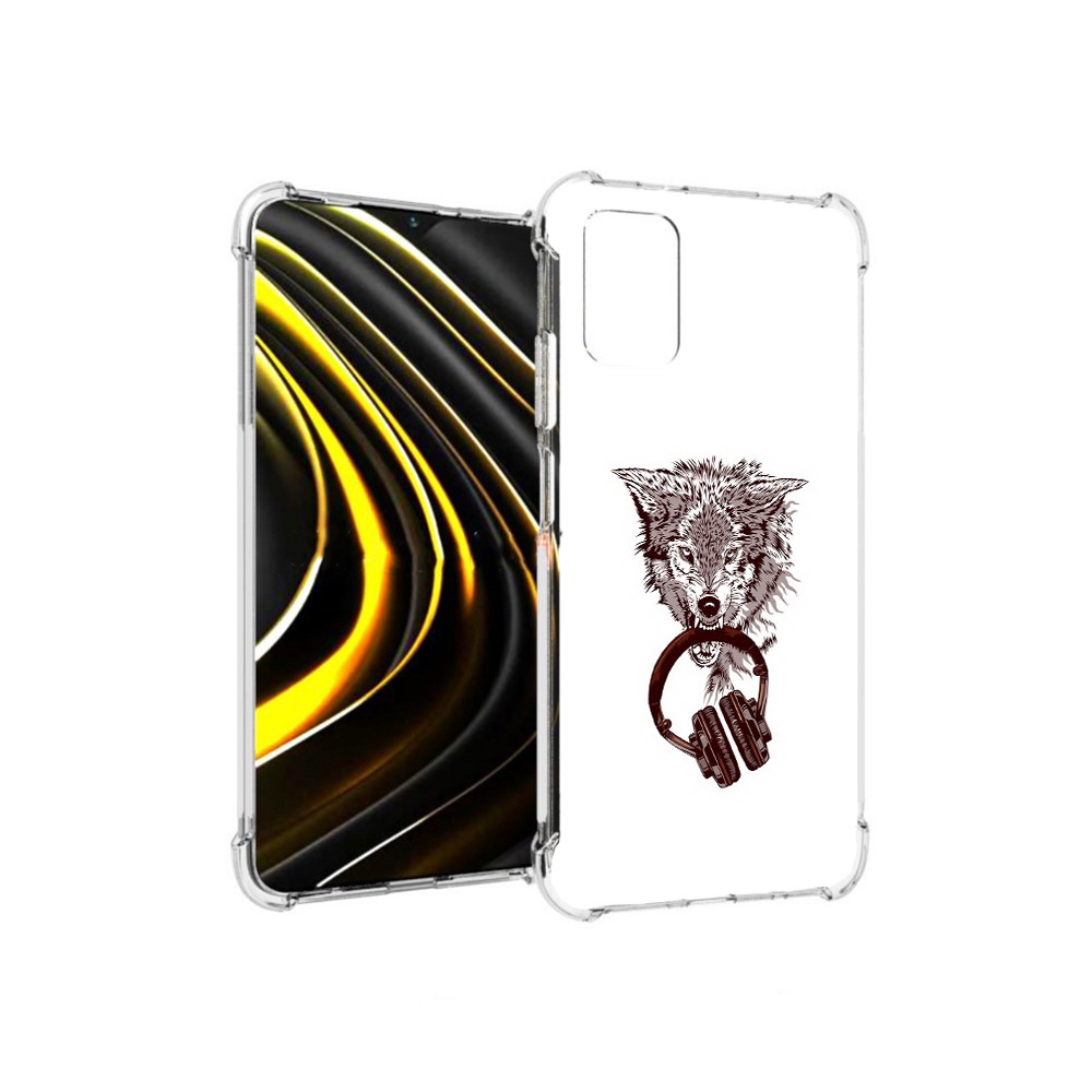 

Чехол MyPads Tocco для Xiaomi Poco M3 дикий волк (PT156204.280.325), Прозрачный, Tocco