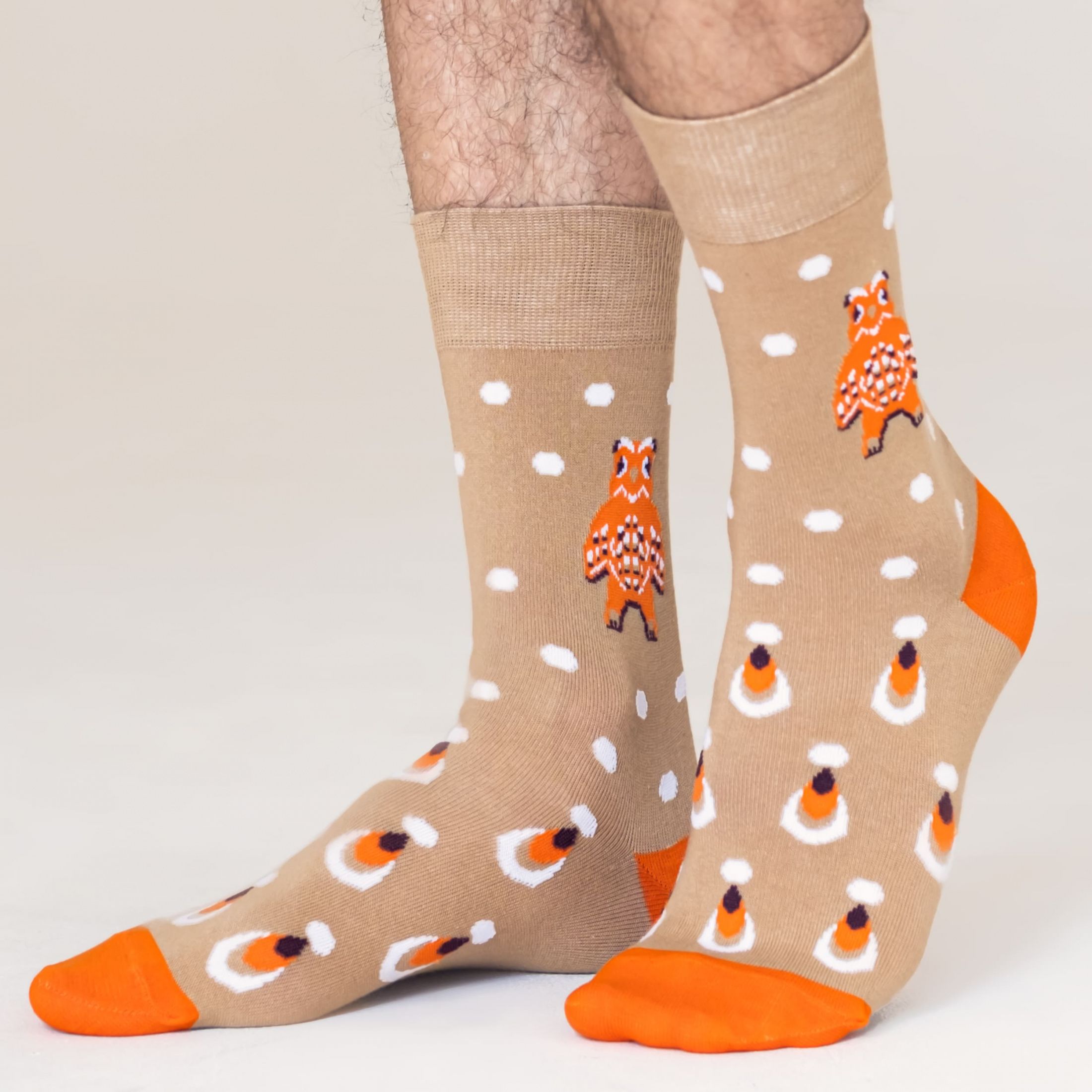 

Носки унисекс St. Friday Socks GR-1410-01/12/02 разноцветные 34-37, Бежевый;оранжевый, GR-1410-01/12/02
