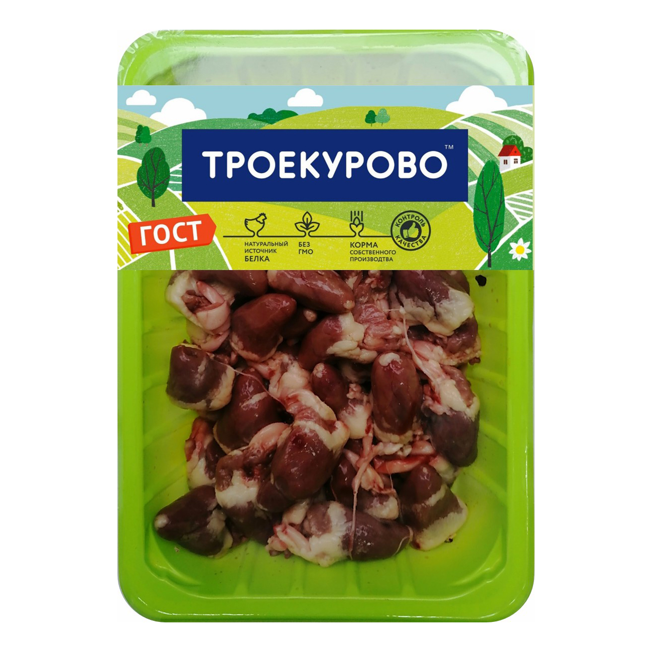 

Сердца куриные Троекурово охлажденные 700 г