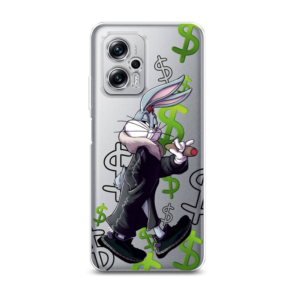 

Чехол на Xiaomi Poco X4 GT/Redmi Note 11T Pro/11T Pro Plus "Rich Bugs Bunny", Зеленый;черный;голубой, 315250-6