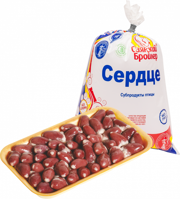 

Сердце куриное Саянский бройлер замороженное 1 кг