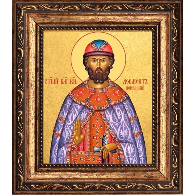 

Довмонт (Тимофей) Псковский благоверный князь. Икона на холсте.