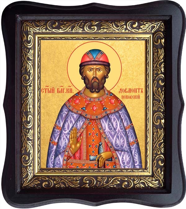 

Довмонт (Тимофей) Псковский благоверный князь. Икона на холсте.