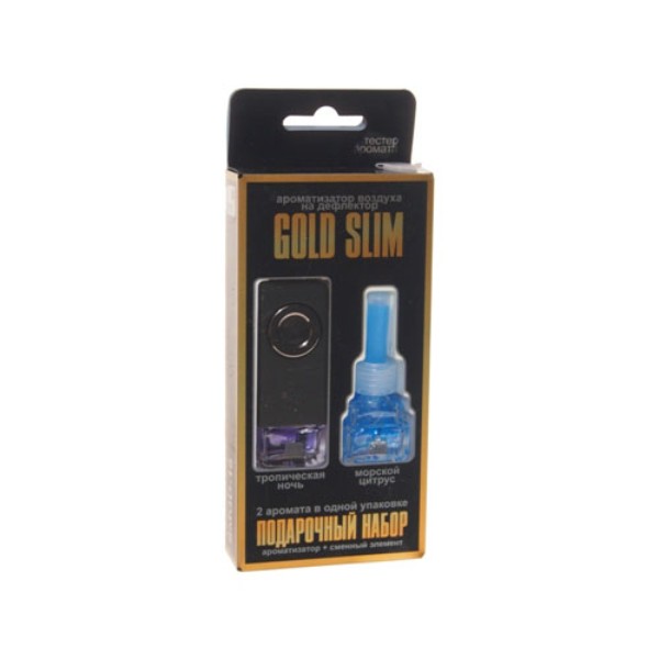 

Ароматизатор в машину FKVJP Slim Gold Тропическая ночь, Желтый