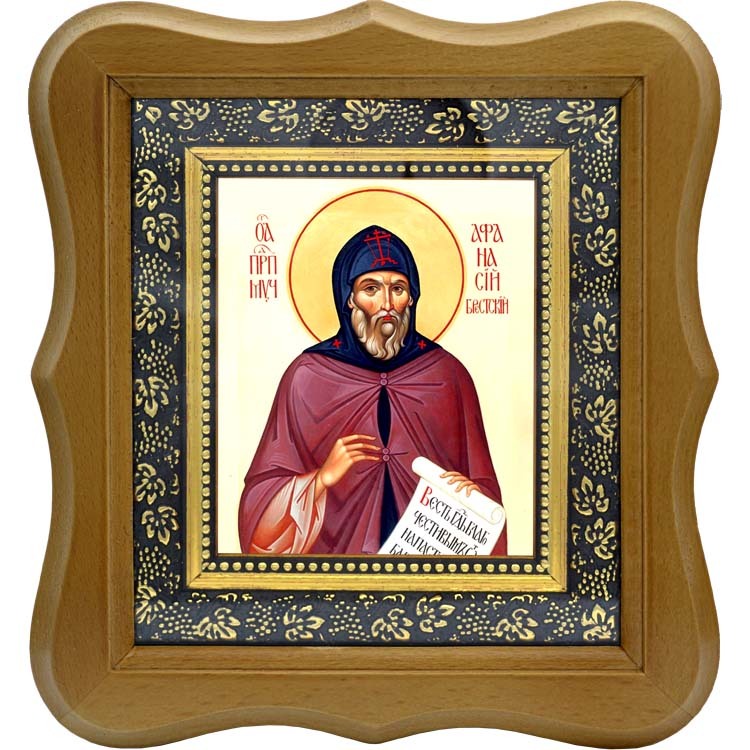 

Афанасий Брестский, игумен, преподобномученик. Икона на холсте.