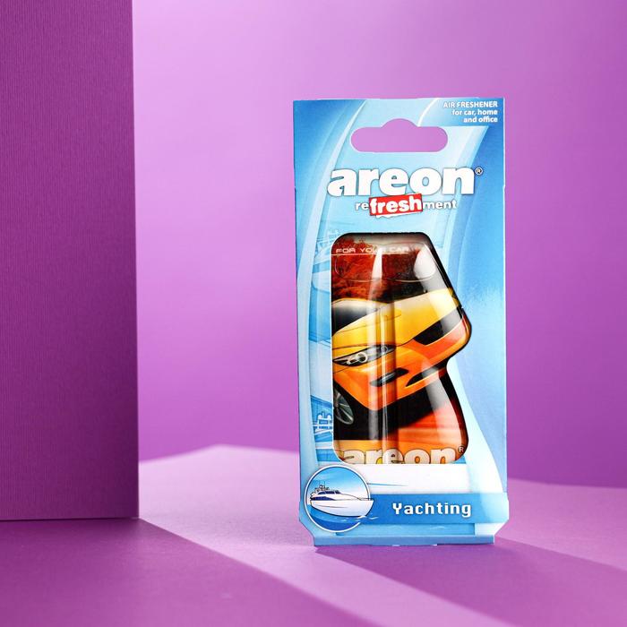 

Ароматизатор на зеркало Areon Refreshment гелевый, яхтинг, Refreshment