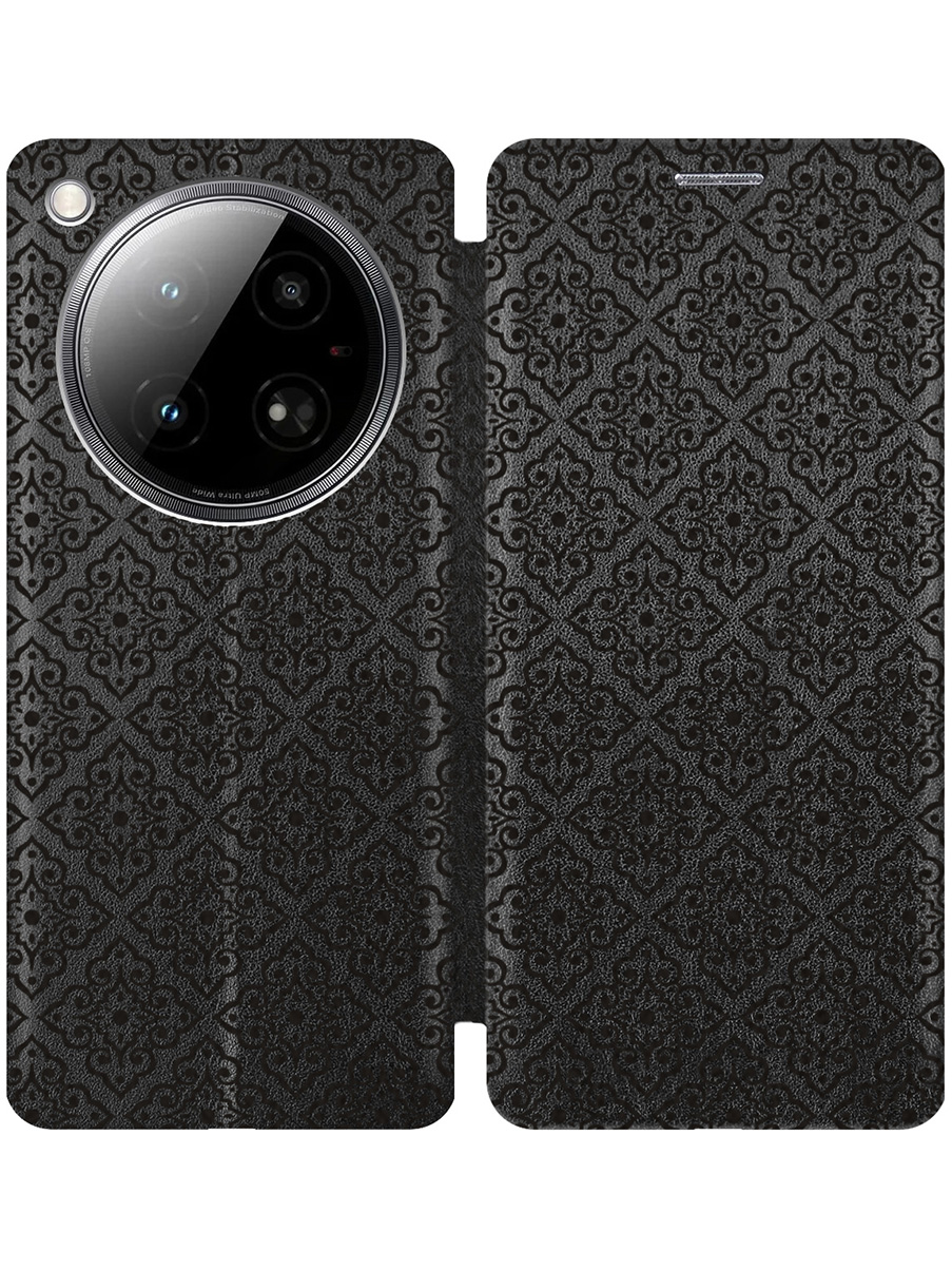 

Чехол-книжка на Infinix Zero 40 4G с принтом "Стильный паттерн" черный, 786722332