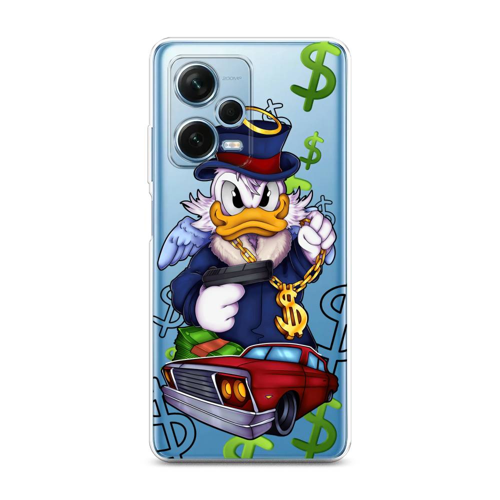 

Чехол на Xiaomi Redmi Note 12 Pro Plus "Scrooge McDuck with a Gold Chain", Красный;синий;белый, 317150-1