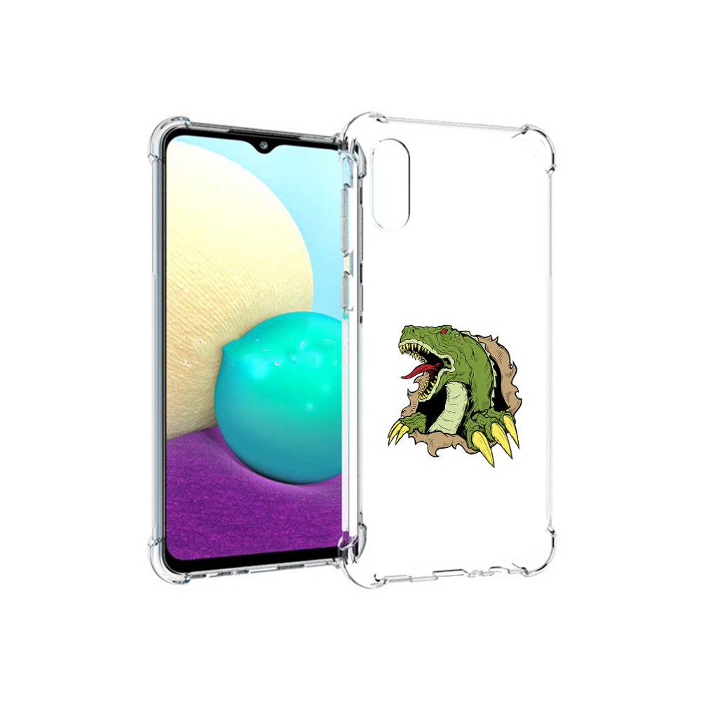 

Чехол MyPads Tocco для Samsung Galaxy M02 годзила (PT157689.478.290), Прозрачный, Tocco
