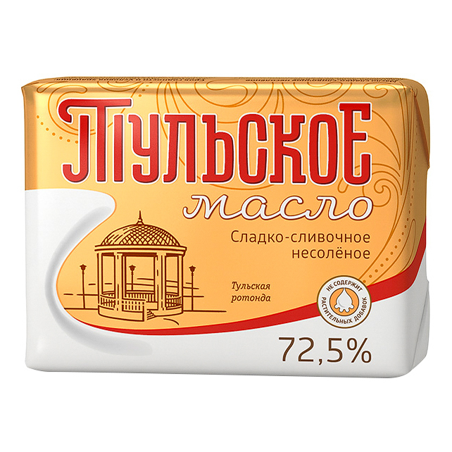 Сливочное масло Тульское 72,5% 350 г