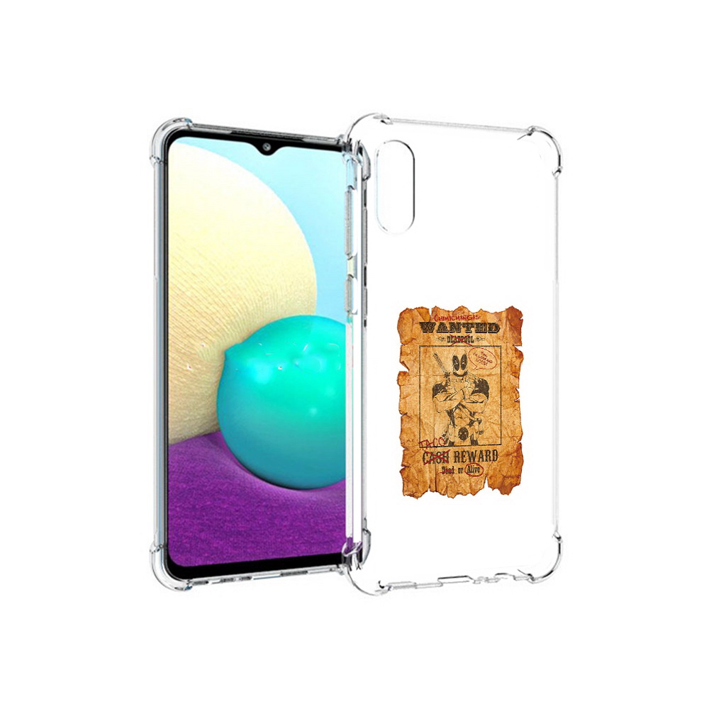 

Чехол MyPads Tocco для Samsung Galaxy M02 дедпул (PT157689.478.317), Прозрачный, Tocco