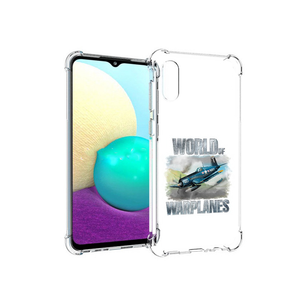 

Чехол MyPads Tocco для Samsung Galaxy M02 Боевой самолет (PT157689.478.32), Прозрачный, Tocco