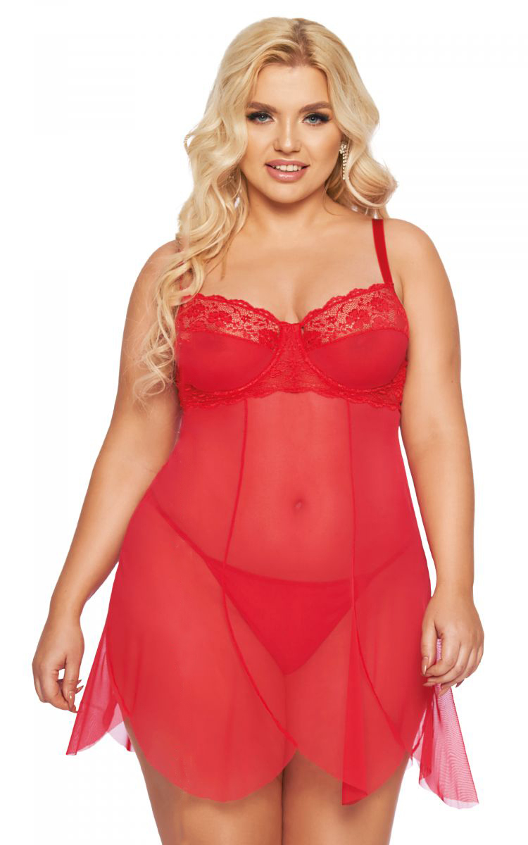 

Сорочка SoftLine бэби-долл Carla XXXL красный, Carla