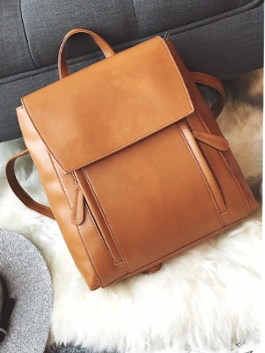 Сумка-рюкзак женская Zykov bags Premium светло-коричневый, 28х28х9 см