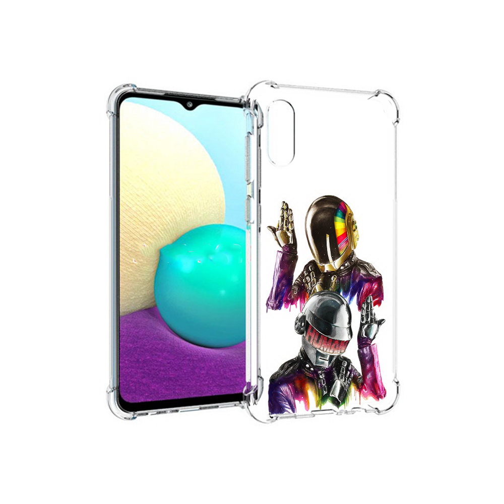 

Чехол MyPads Tocco для Samsung Galaxy M02 диско космонавты (PT157689.478.329), Прозрачный, Tocco