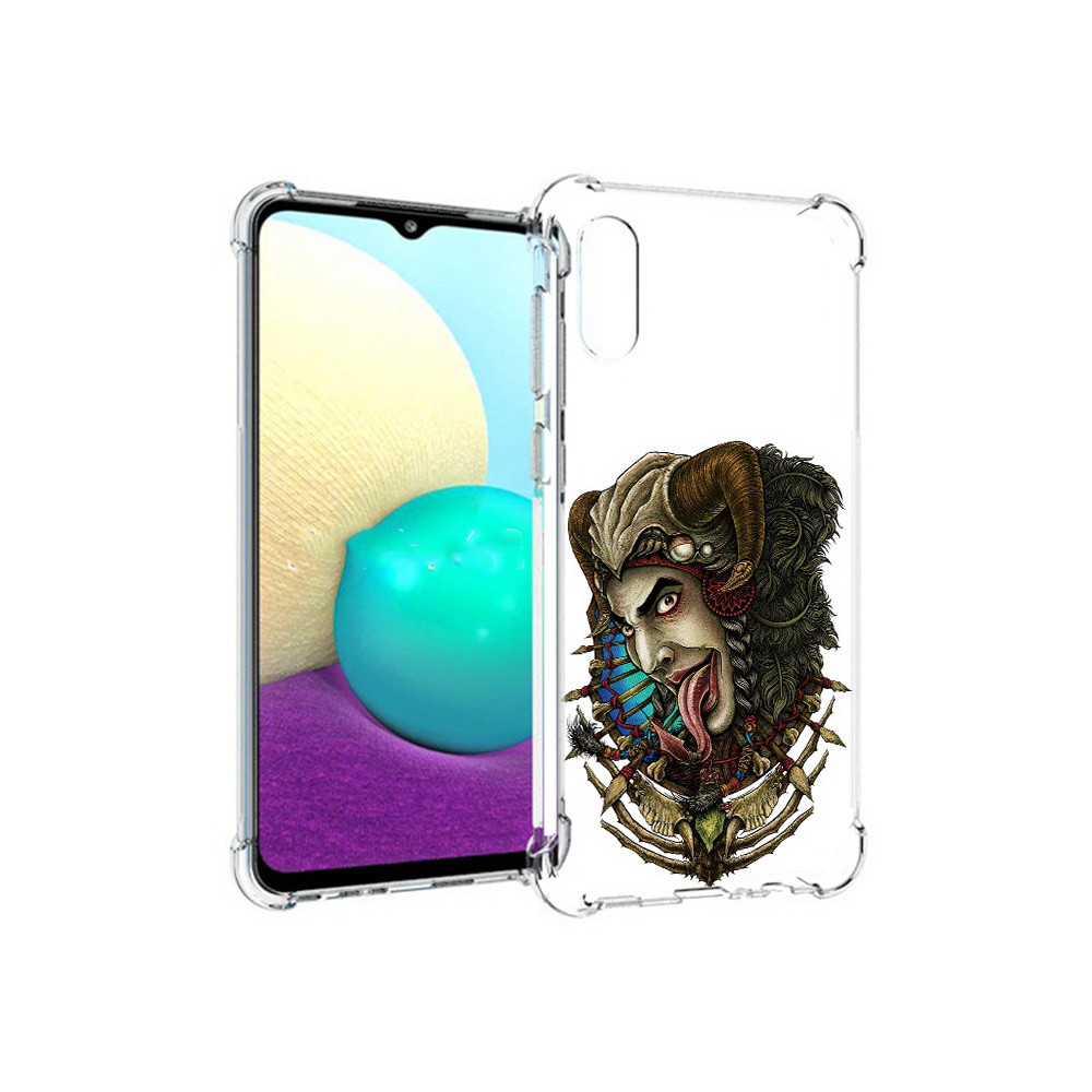 

Чехол MyPads Tocco для Samsung Galaxy M02 длинный язык (PT157689.478.330), Прозрачный, Tocco