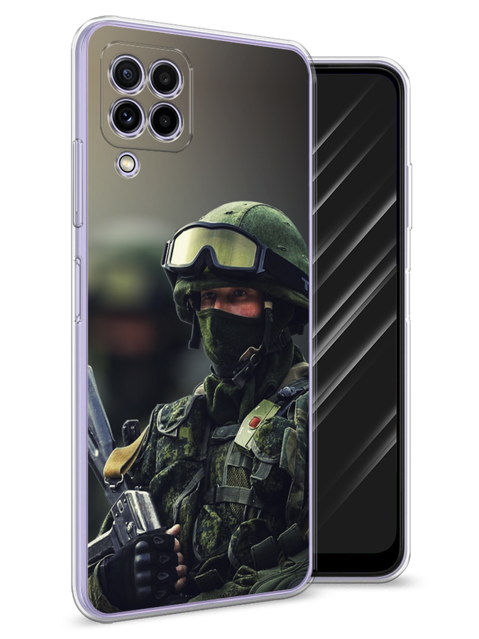 

Чехол Awog на Samsung Galaxy A22 / Самсунг A22 "Солдат", Разноцветный, 2103150-5