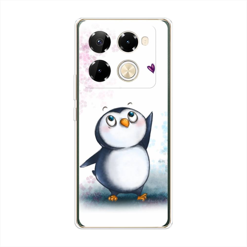 

Силиконовый чехол "Пингвин и сердечко" на Infinix Note 40 Pro 5G, Разноцветный