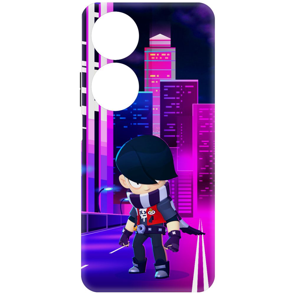 

Чехол-накладка Krutoff Soft Case Brawl Stars - Эдгар для Honor X7b черный