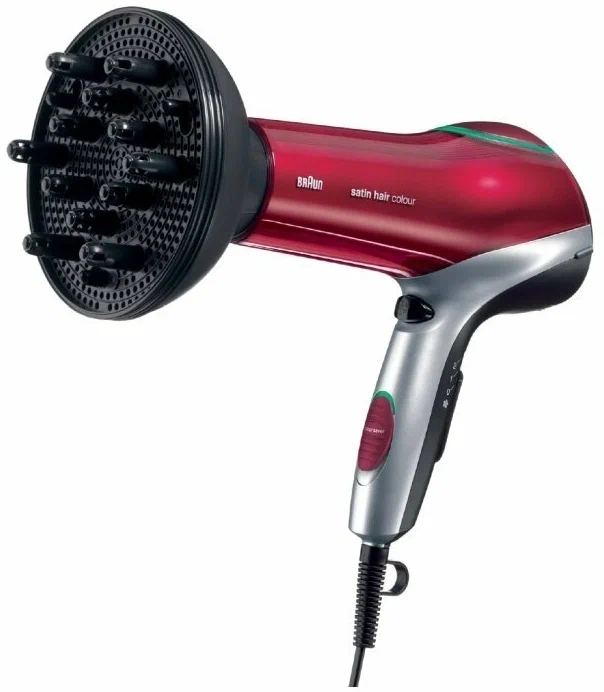 

Фен Braun Satin Hair 7 HD770 2200 Вт красный, серебристый, черный, Satin Hair 7 HD770
