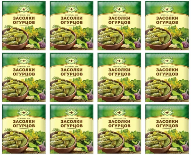 

Приправа Магия Востока для засолки огурцов, 20 г х 12 шт, для засолки огурцов, 20 г, 12 шт