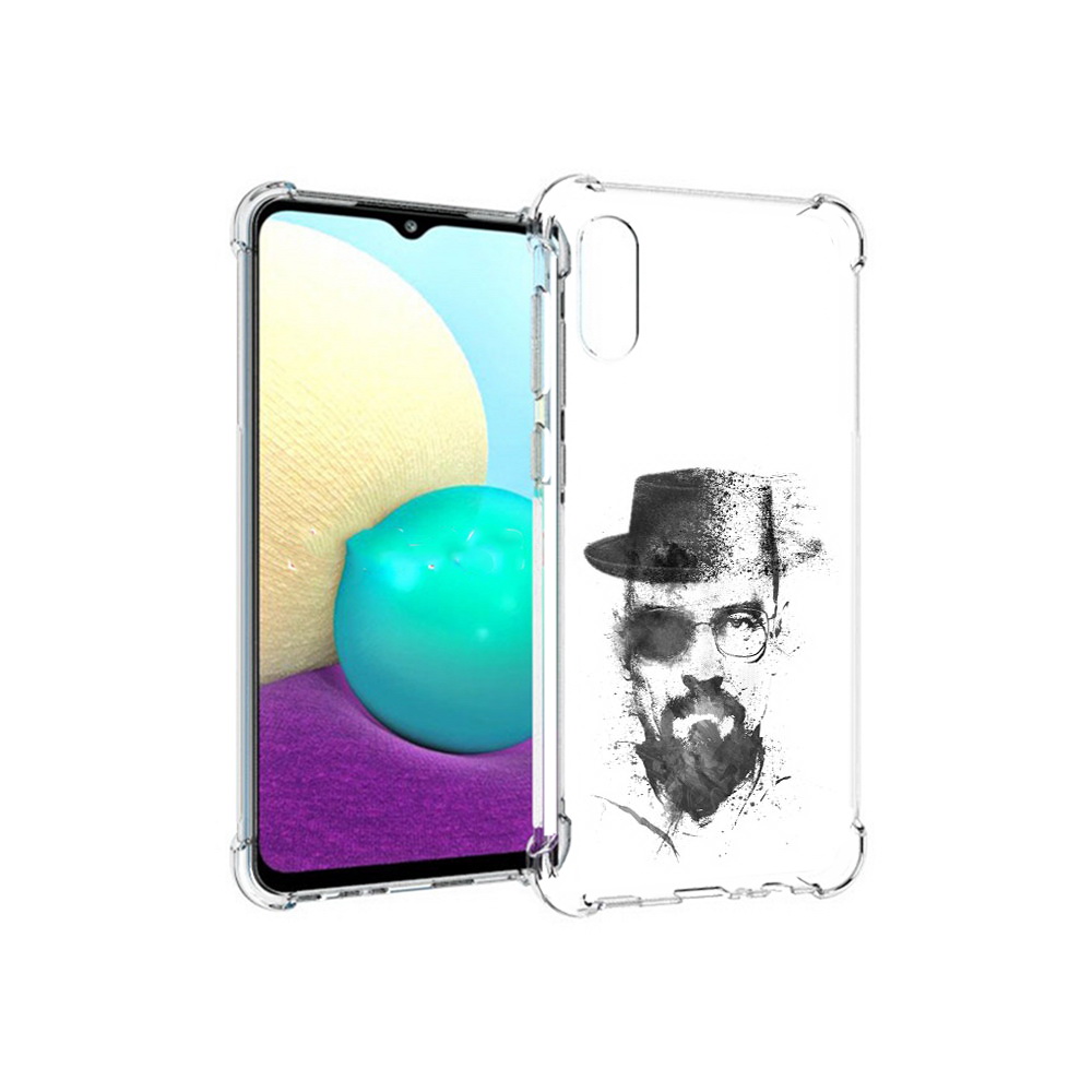 

Чехол MyPads Tocco для Samsung Galaxy M02 загадочный человек (PT157689.478.347), Прозрачный, Tocco