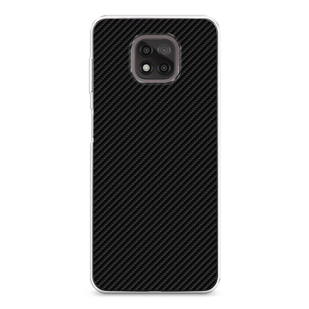 

Силиконовый чехол "Черный карбон" на Motorola Moto G Power 2021, Разноцветный, 242750-3