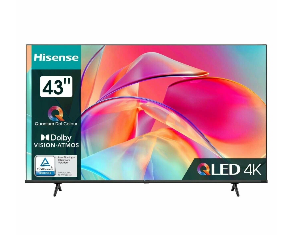 

Телевизор Hisense 43E7KQ, 43"(109 см), UHD 4K, Черный, 43E7KQ