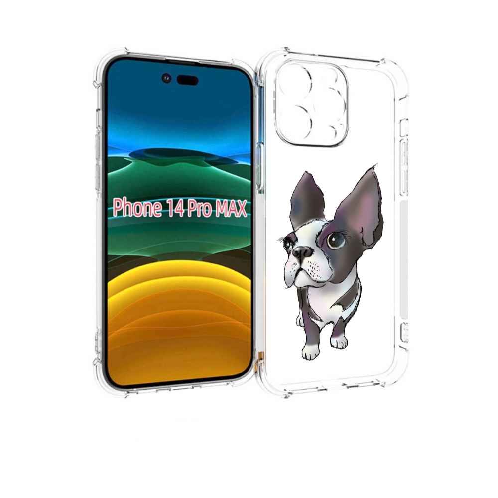 

Чехол MyPads Бульдожка для iPhone 14 Pro Max, Прозрачный, Tocco