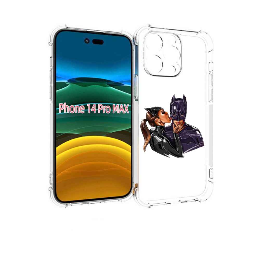 

Чехол MyPads Бэтман для iPhone 14 Pro Max, Прозрачный, Tocco