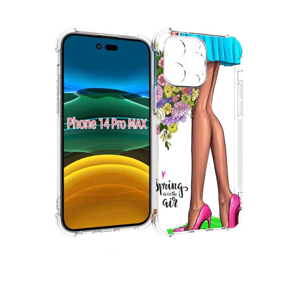 

Чехол MyPads Весна-в-воздухе женский для iPhone 14 Pro Max, Прозрачный, Tocco