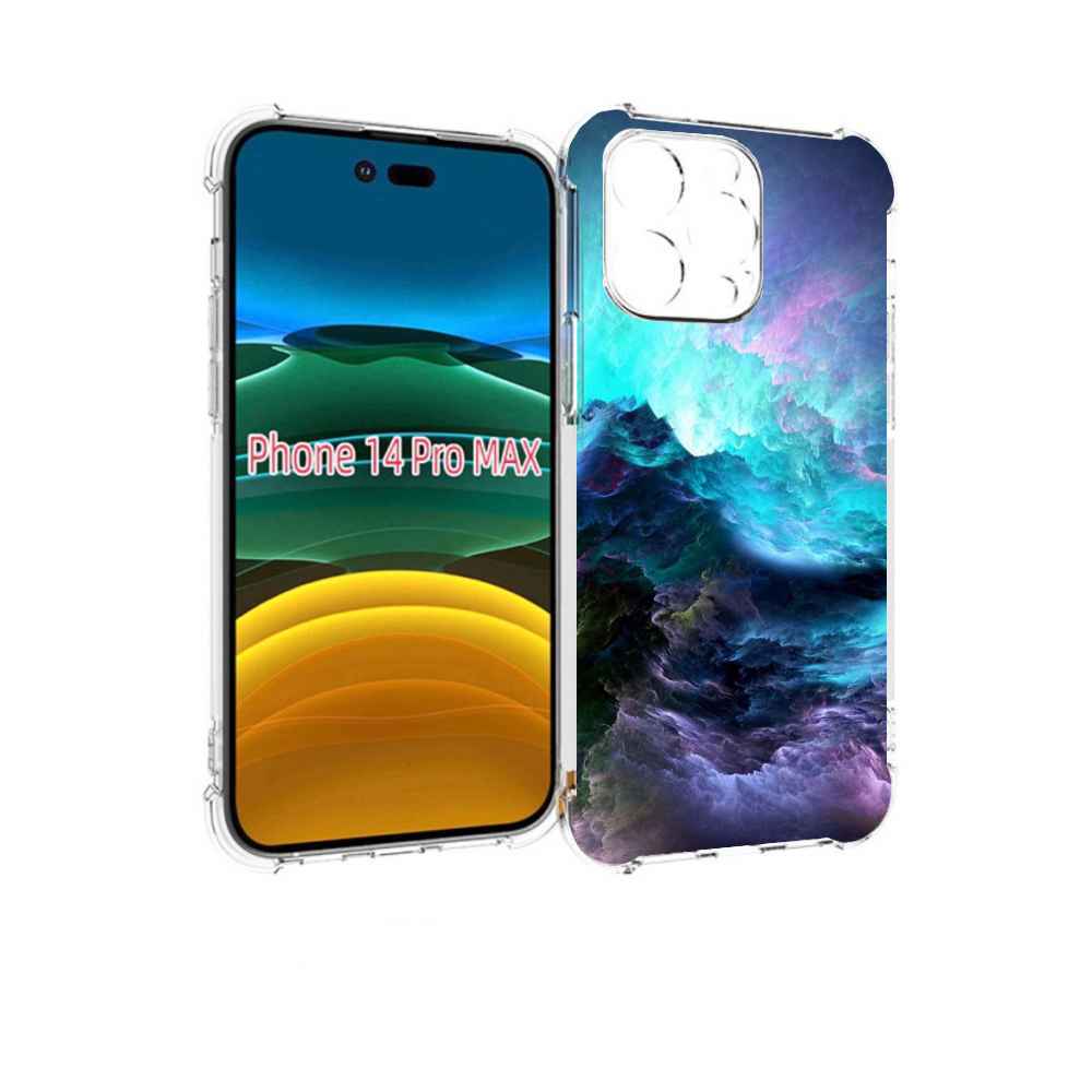 

Чехол MyPads Волна для iPhone 14 Pro Max, Прозрачный, Tocco