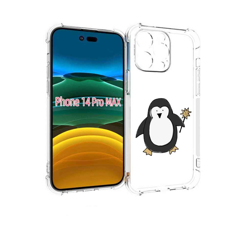 

Чехол MyPads Волшебный пингвин для iPhone 14 Pro Max, Прозрачный, Tocco