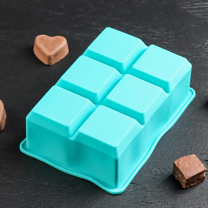 

Форма для льда и кондитерских украшений Доляна «Кубик», 16,5x11,5 см, 6 ячеек, 5x5x5 см, ц, Коричневый, Силиконовые формы для льда и кондитерских украшений квадратные и прямоугольные