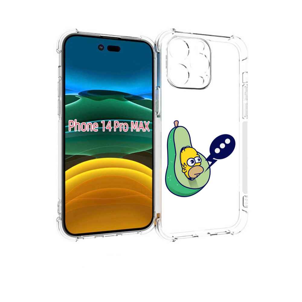 

Чехол MyPads Гомер-авокадо для iPhone 14 Pro Max, Прозрачный, Tocco