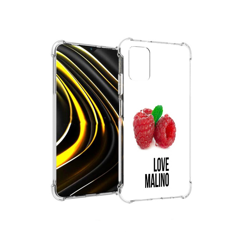 

Чехол MyPads Tocco для Xiaomi Poco M3 Бренд лове малино (PT156204.280.36), Прозрачный, Tocco