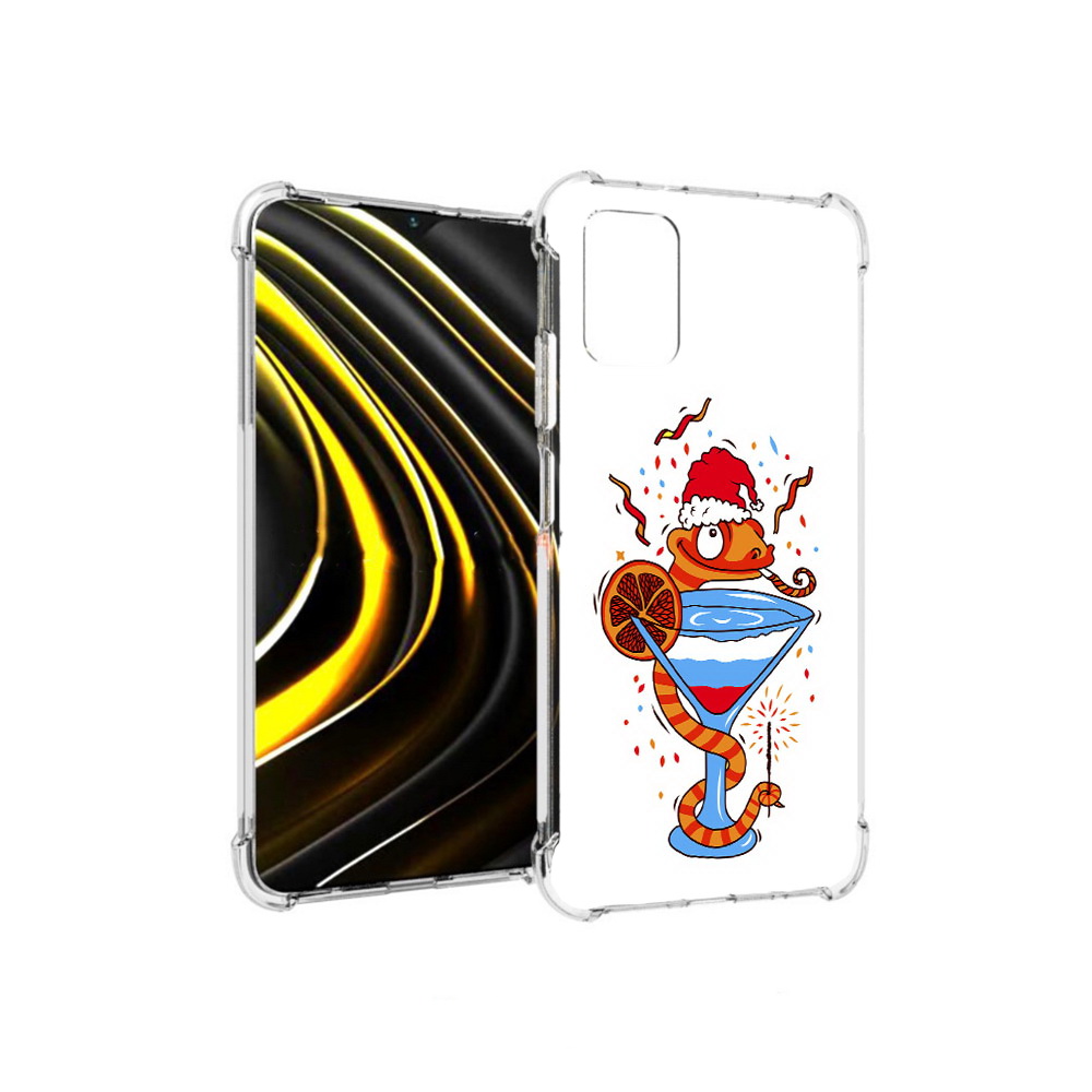 

Чехол MyPads Tocco для Xiaomi Poco M3 змейка (PT156204.280.364), Прозрачный, Tocco
