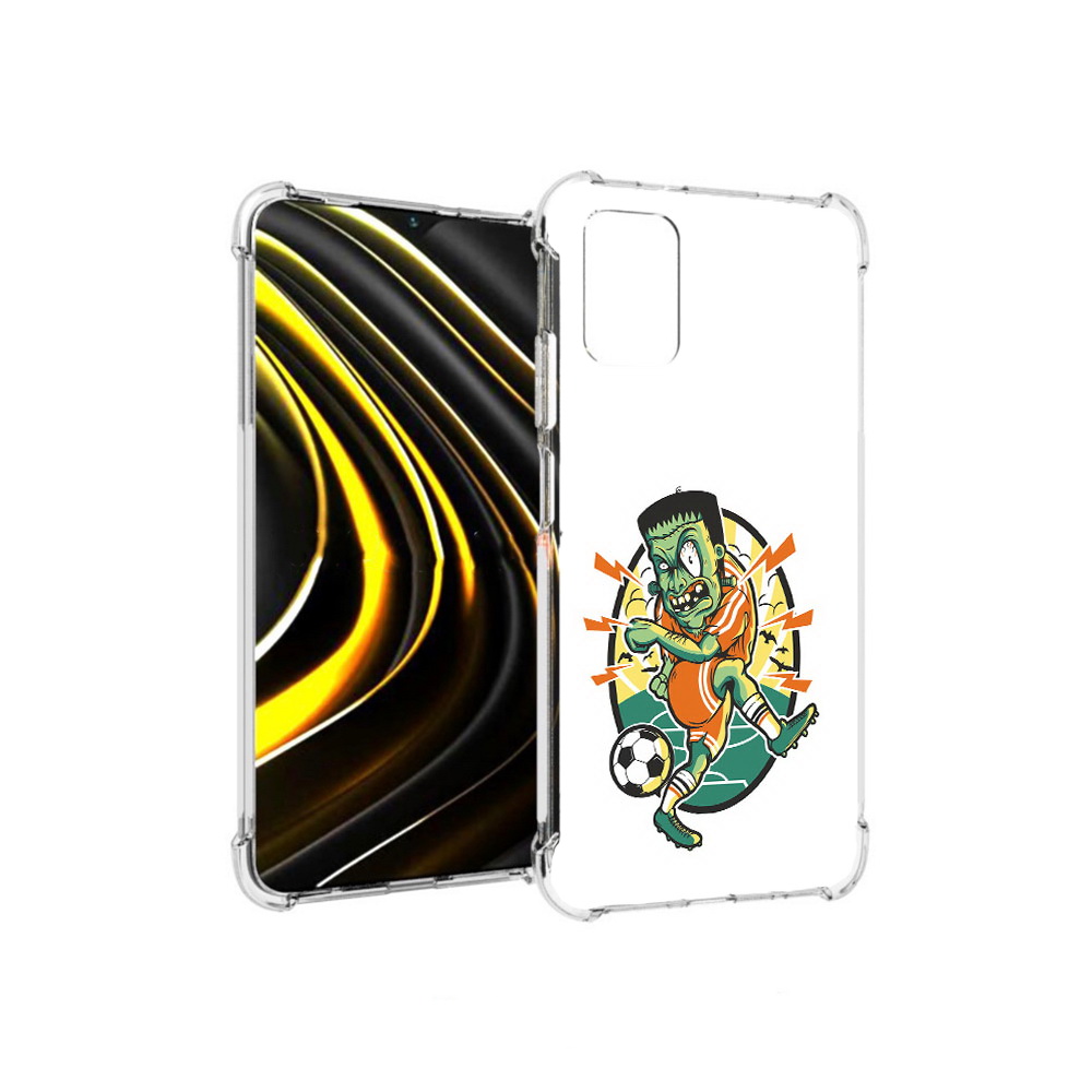 

Чехол MyPads Tocco для Xiaomi Poco M3 зомби футболист (PT156204.280.368), Прозрачный, Tocco