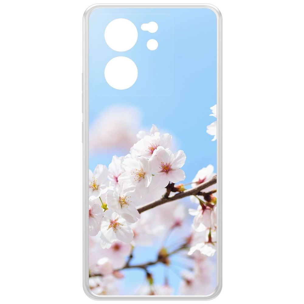 

Чехол-накладка Krutoff Clear Case Цветение для Xiaomi 13T Pro, Прозрачный