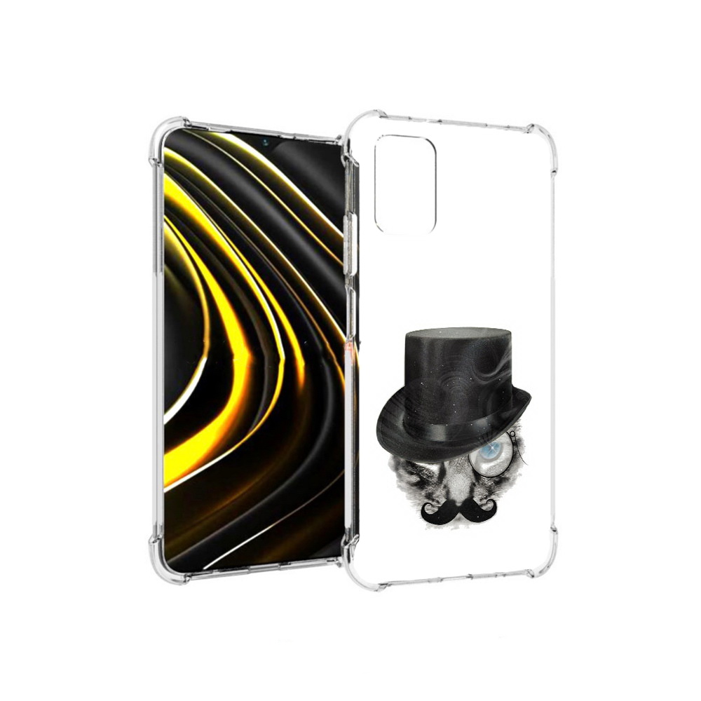 

Чехол MyPads Tocco для Xiaomi Poco M3 интелегентный кот (PT156204.280.378), Прозрачный, Tocco
