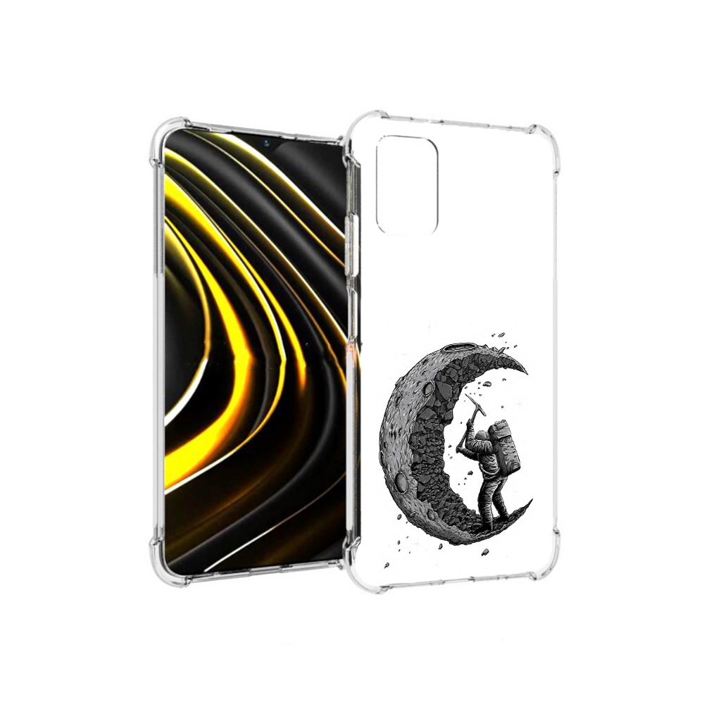 

Чехол MyPads Tocco для Xiaomi Poco M3 камненная луна (PT156204.280.384), Прозрачный, Tocco