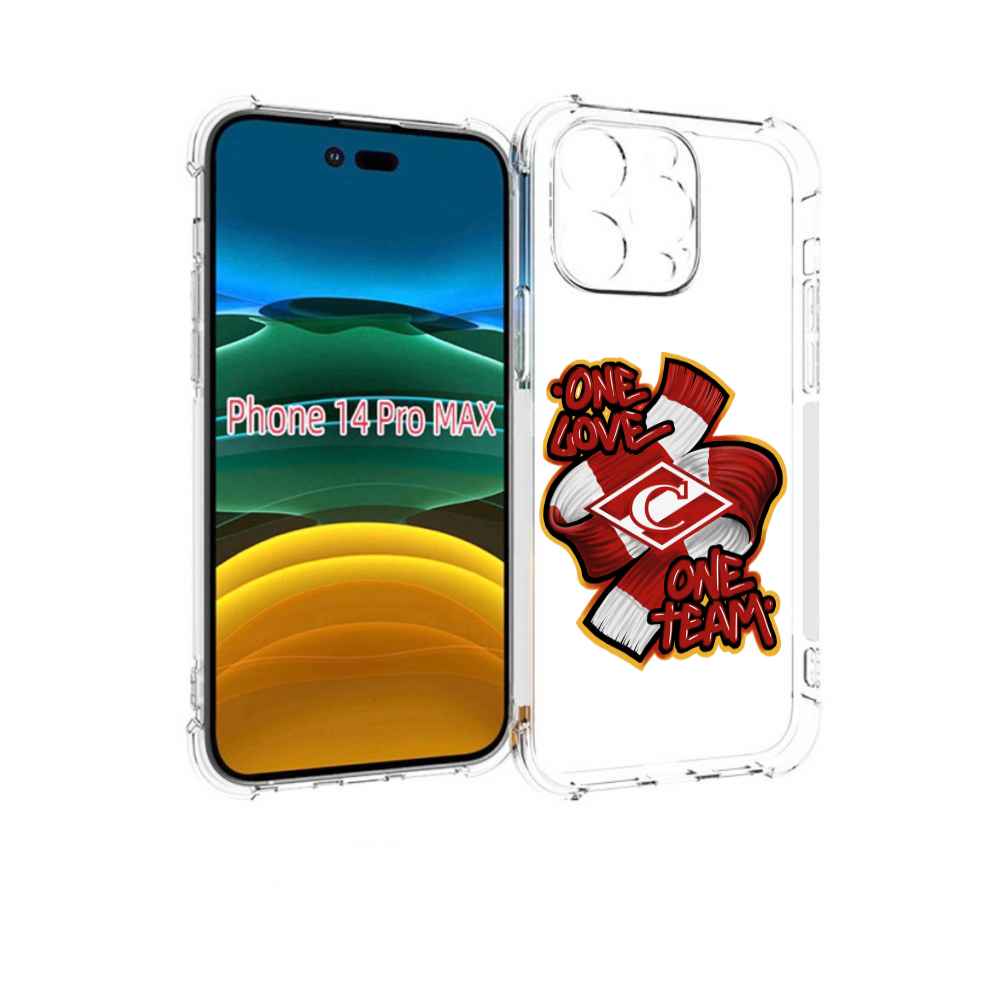 

Чехол MyPads Одна любовь-Спартак для iPhone 14 Pro Max, Прозрачный, Tocco