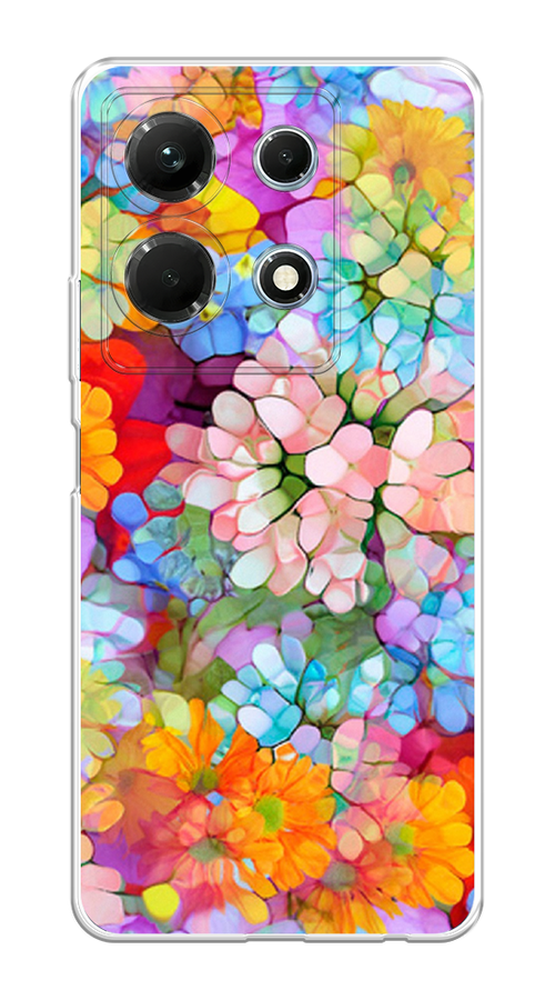 

Чехол на Infinix Note 30 4G "Цветы витраж", Оранжевый;розовый;голубой, 3104650-3