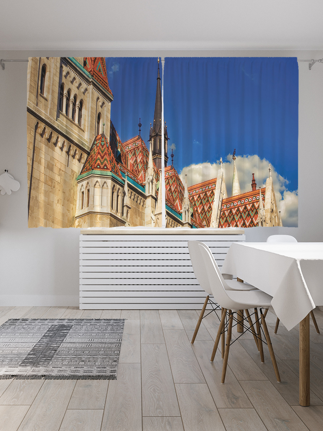 

Шторы JoyArty с фотопечатью "Венгерские крыши" из сатена, 290х180 см, Венгерские крыши