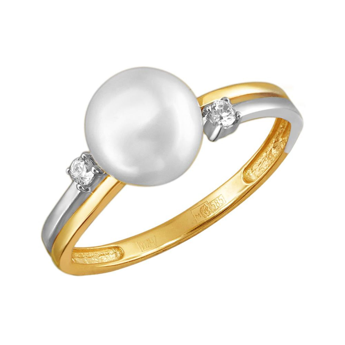 

Кольцо из золота с фианитом р. Эстет 01К3311860-1, 01К3311860-1